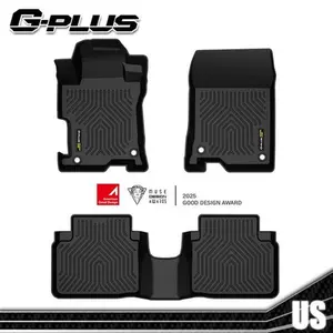 TPE Floor Mats Fit For 2008-2012 Honda Accord Sedan All Weather 3D Molded 3pcs
