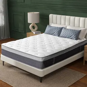 10Inch Full, Queen,King Compressed budget Mattress high density gel Memory Foam& independent pocket Coil Spring, Hybrid Mattress outlet Medium Firm, Lumbar Support,Home Rooms,Christmas Gift Furniture,Ergonomic Mattress, Interior Modern fluffle cloud bed