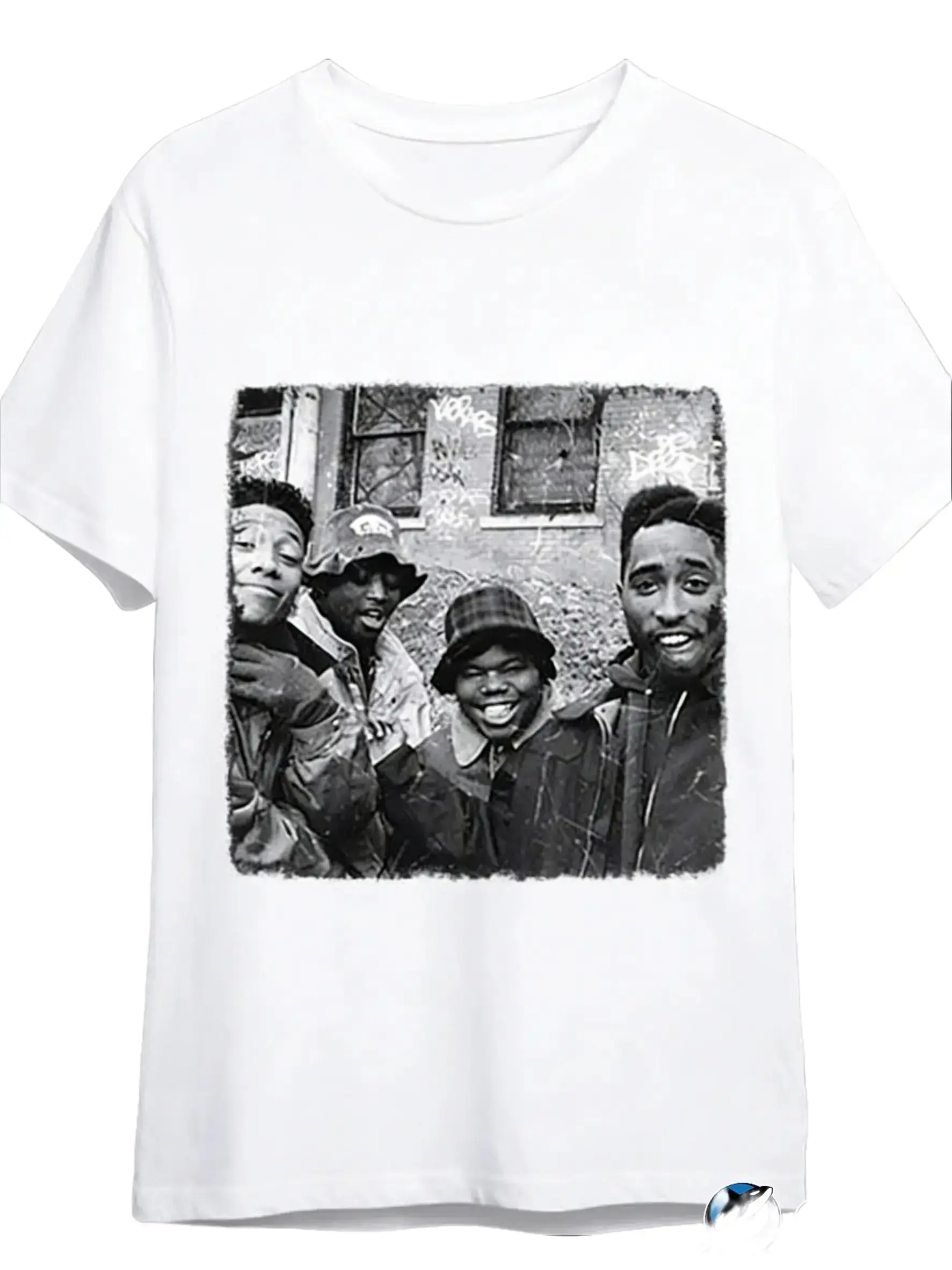 Juice 90old-Juice 90 Men's Street Print T-shirt-black Short-sleeved Round Neck Shirt, Breathable Summer Cotton T-shirt, Retro Comfortable Elastic Fabric.