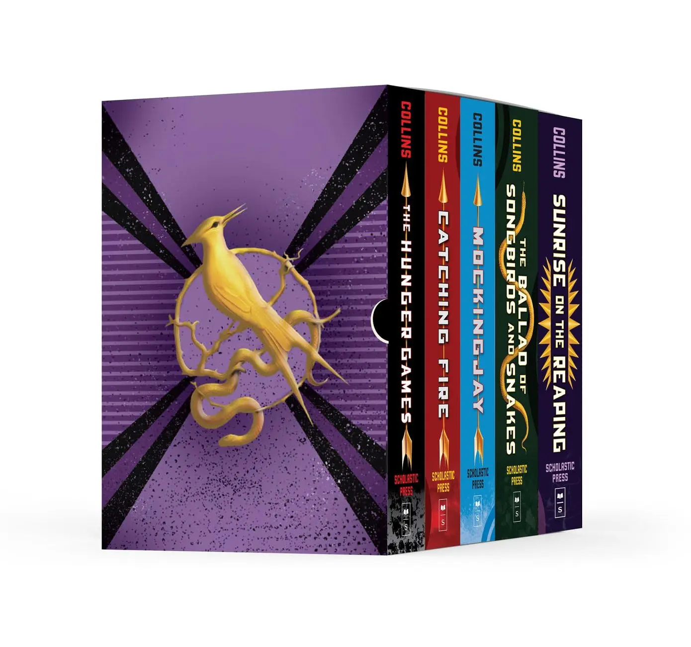 Hunger Games 5-Book Hardcover Box Set (the Hunger Games, Catching Fire, Mockingjay, the Ballad of Songbirds and Snakes, Sunrise on the Reaping) -- Suzanne Collins - Boxed Set