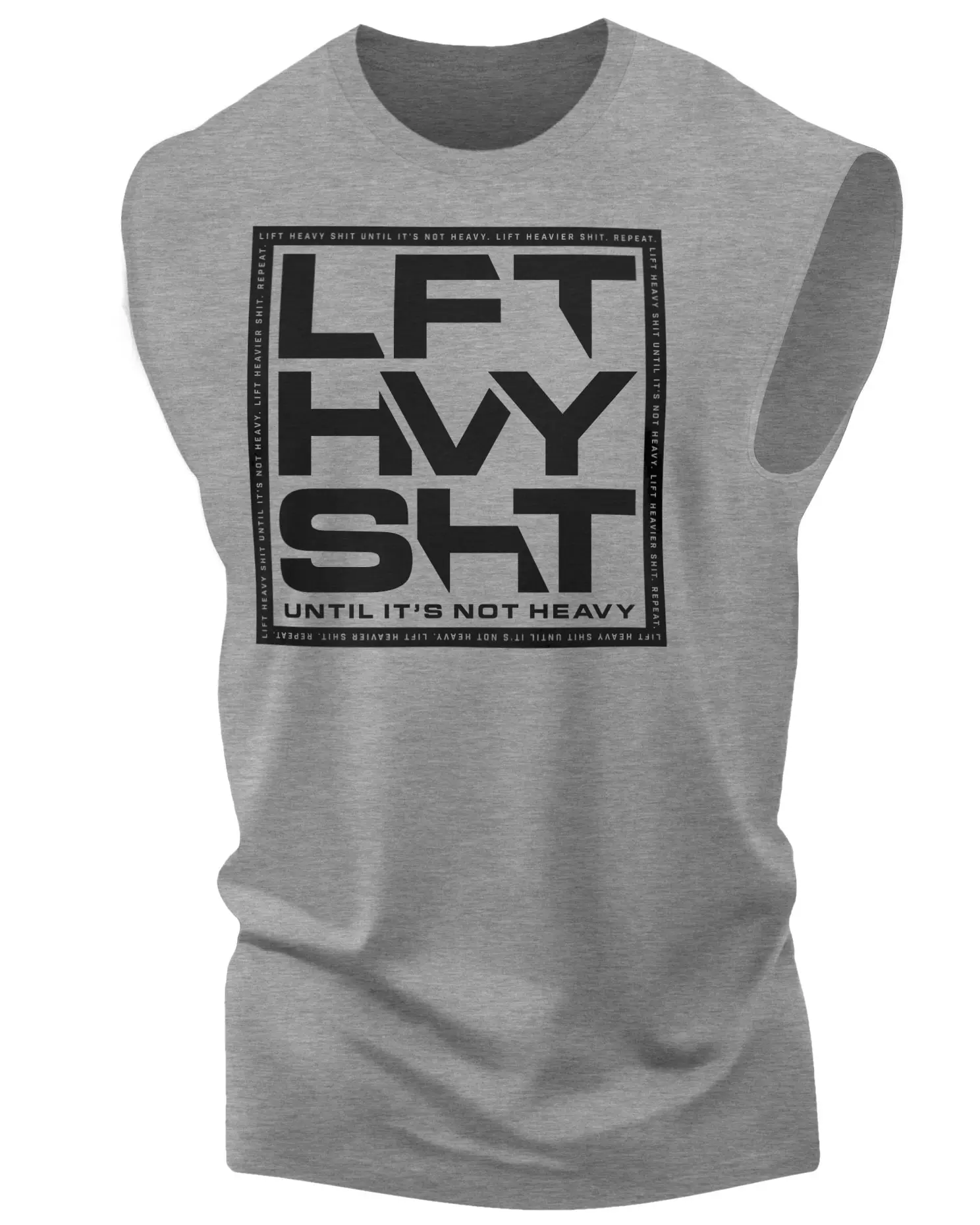 119. Heavy Lift SHT Workout Funny Muscle Tank Top for Men