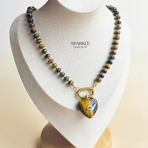 Amor Necklace | Brass 18k gold plated | Adjustable 