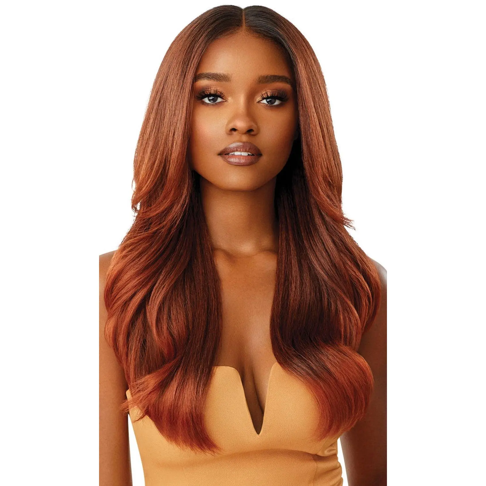 Outre Synthetic Melted Hairline HD Lace Front Wig Kamiyah QLMHKAM