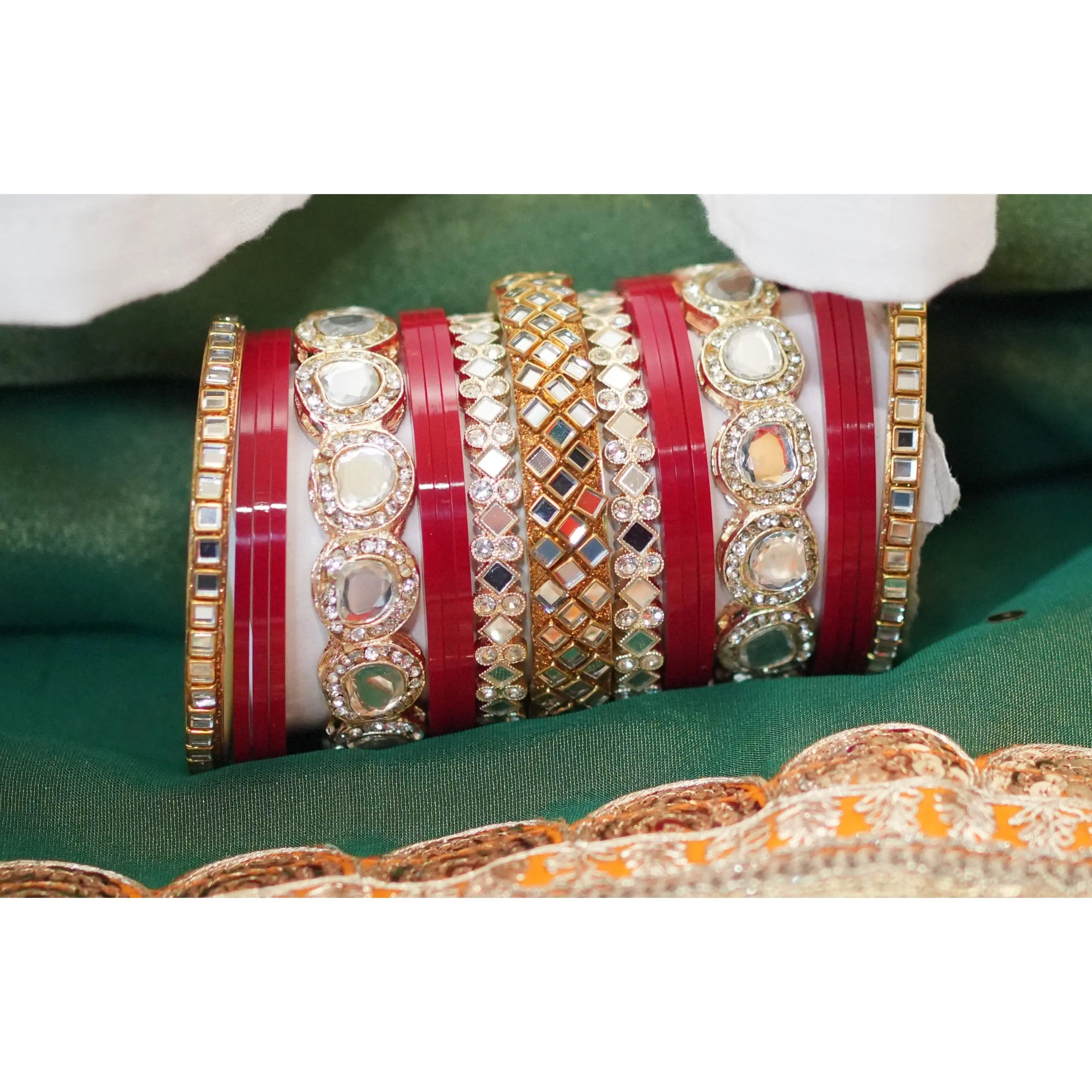 Mirror Work Designer Chura Size 2.8