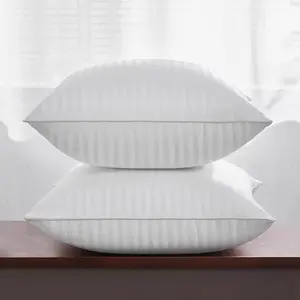 18 x 18 Throw Pillow Inserts, Firm and Fluffy Decorative Square Pillows for Couch Bed Sofa with Soft Cotton Cover White Cushion with Down Alternative Pack of 2