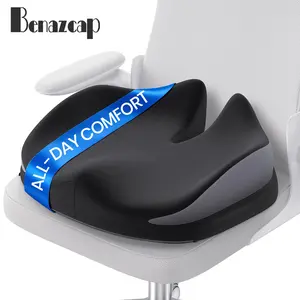 Benazcap Comfortable Office Chair Cushion, Memory Foam Coccyx Pain Relief Pad, Back Support Pillow, Non-Slip Design Ergonomic,Christmas gifts