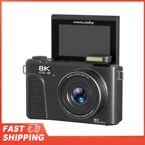 Digital Camera 8K 88MP 18x Zoom Autofocus WiFi Travel Camera with 3 Inch Flip Screen Multiple Filters Fill Light for Live