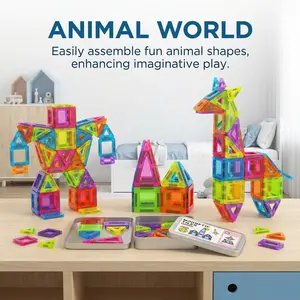 Mini Magnetic Building Blocks Toy with Iron Box, Portable Magnet Set, Stem Magnetic Blocks, Perfect Holiday and Birthday Gift, 2026 New Upgrade