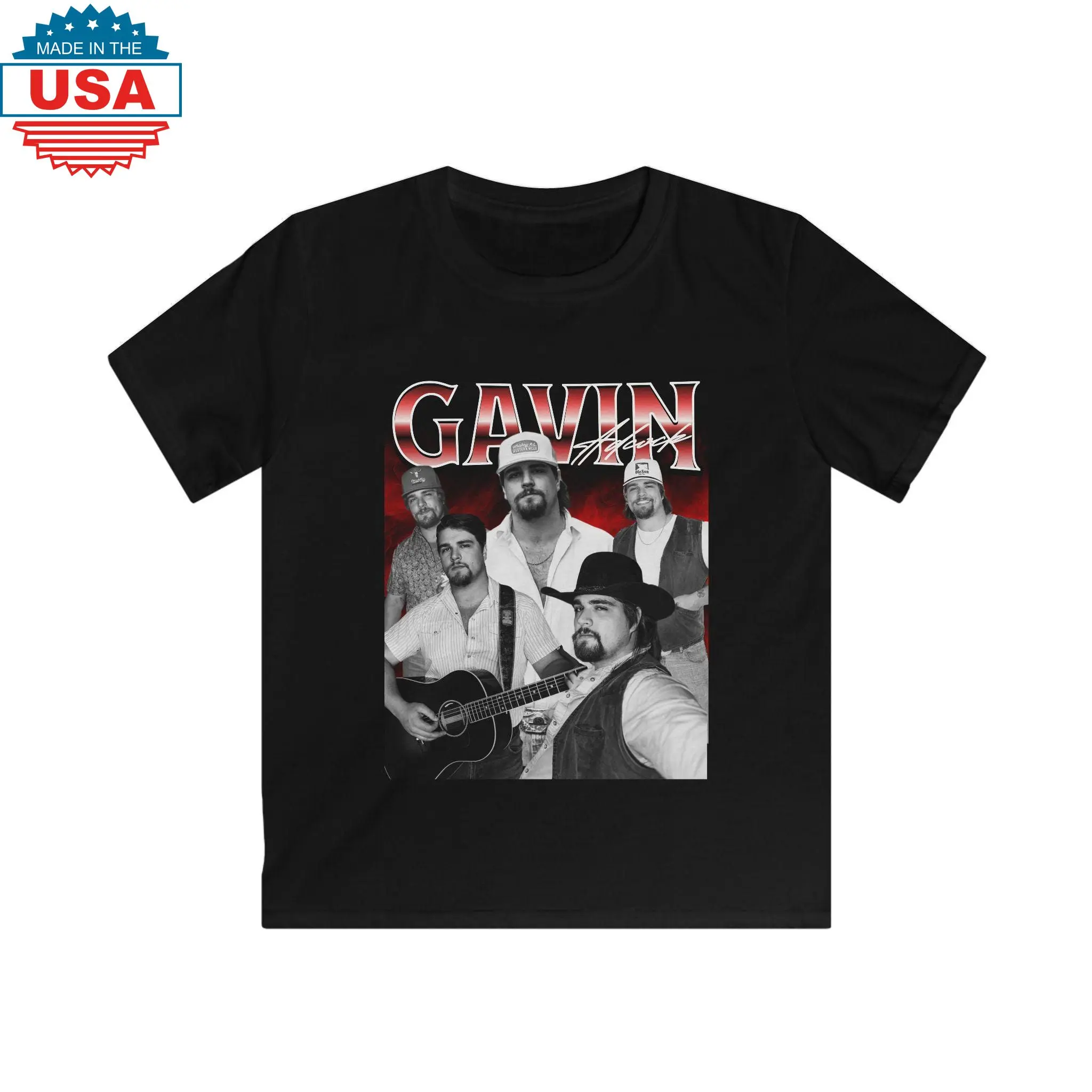Country Music Shirt - Softstyle Tee, Gavin Adcock Tee, Children's Music Tee, Country Music Fan Shirt, Concert Shirt