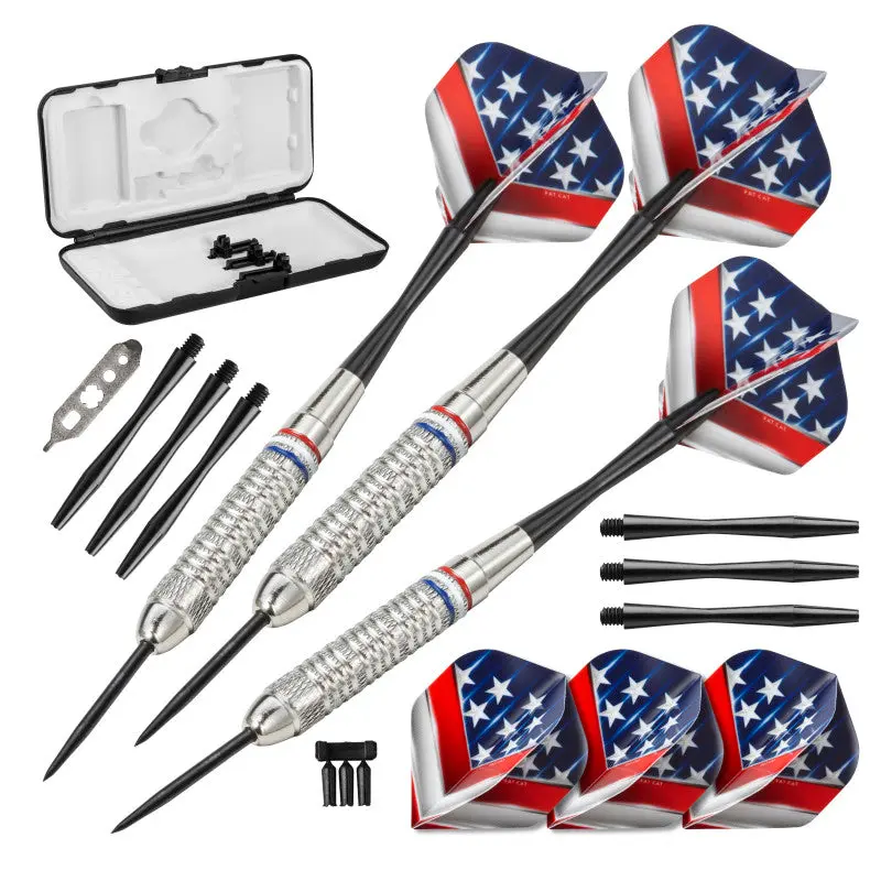 Fat Cat Support Our Troops Steel Tip Dart Set 23 Grams Lifetime Barrel Guarantee Knurled Barrel