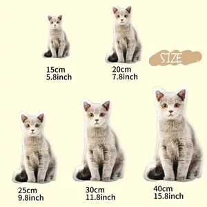 Custom Ugly Pet Pillow - Personalized Cute Dog Cat Pillows with Funny Photo - Customized Stuffed Animal Pillow Without White Edg