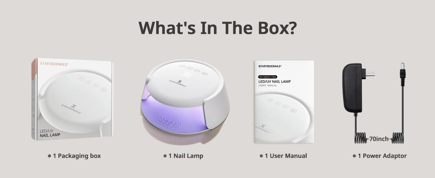 BTArtboxnails XCuringPRO Nail Lamp - Globally Certified Nail Dryer, Ecostead UV LED Beads Instant Cure Nail Light with 4 Timer, Smart Sensor, LCD Display for Curing Gel Nail Polish