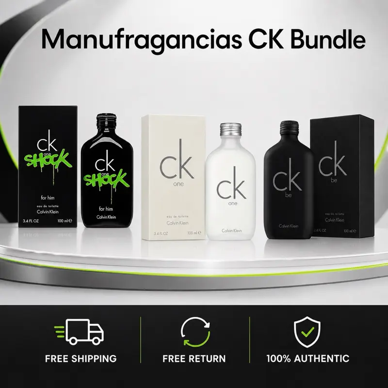 Calvin Klein CK Bundle Ck One + Shock + Be EDT 100 ML Perfume Spray for Men