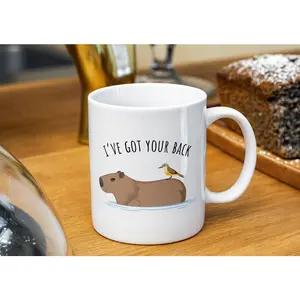 Cute capybara mug, i've got your back capybara mug, capybara gift, capybara mug, capybara gift, gift for sibling, animal mug