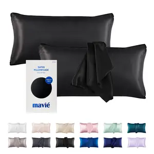 MAVIE Satin Pillowcase Set of 2 – King Size 20" x 36"