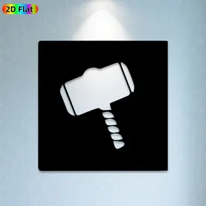 1pc Hammer Metal Wall Art, Bold Hammer Statue Mural, Ideal Gift for New Year, Fathers Day, Tool Decor Enthusiasts, Rust-Resistant Metal Wall Decor Wall Sculptures, Perfect for Garage Wall & Garden Fence, Unique Workshop Decor