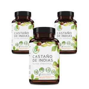 VIRAL 3 Pack Special Bundle Castaño de Indias (Horse Chestnut) Capsules – 1500 mg per Serving | 90 Veggie Caps 100% Natural, Premium Dietary Supplement, Circulatory & Vein Health