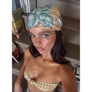 Nellie Chiffon Scarf Leopard Floral