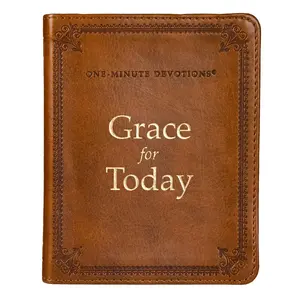 One Minute Devotions Grace for Today -- Christian Art Gifts - Bonded Leather