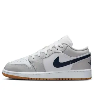 (GS) Air Jordan 1 Low 'White Neutral Grey Gum Midnight Navy' 553560-146