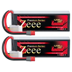 Zeee Premium Series 3S Lipo Battery 5200mAh 11.1V 100C Hard Case Battery with Deans T Connector for RC Car Boat Truck Helicopter Airplane Racing Models(2 Pack) rc  drifting