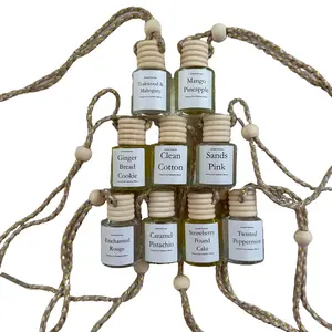 Car Reed Hanging Diffusers- Enchanted Rouge, Gingerbread, Caramel Pistachio, Peppermint, Strawberry Butter Cake 8ml (choose your scent)