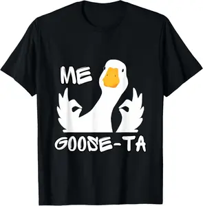 Women's 100% Cotton Round Neck Short-Sleeve Breathable Casual T-Shirt, Me Goose Ta Mexican Funny Spanish Goose Pun Top