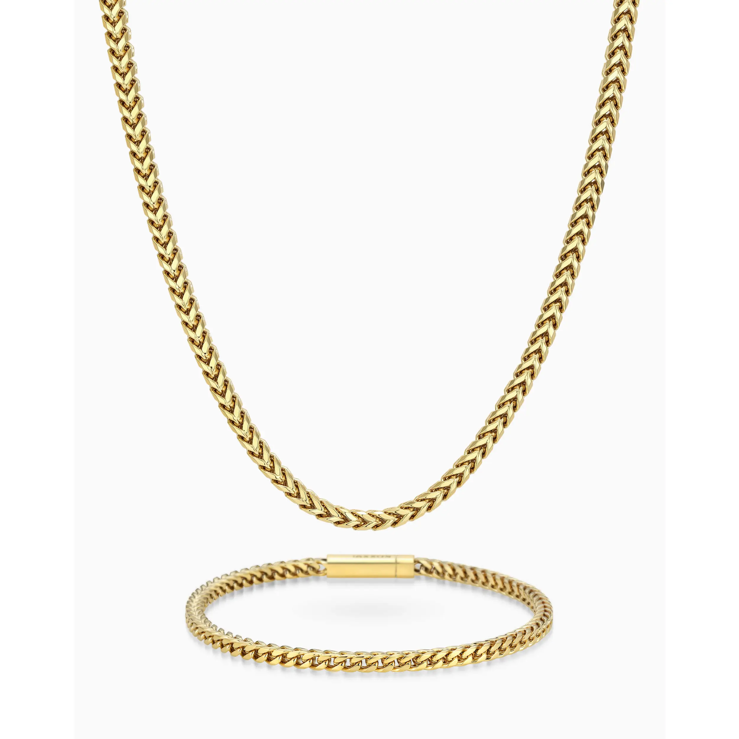 JAXXON Franco Set 3mm - Box Clasp - Gold