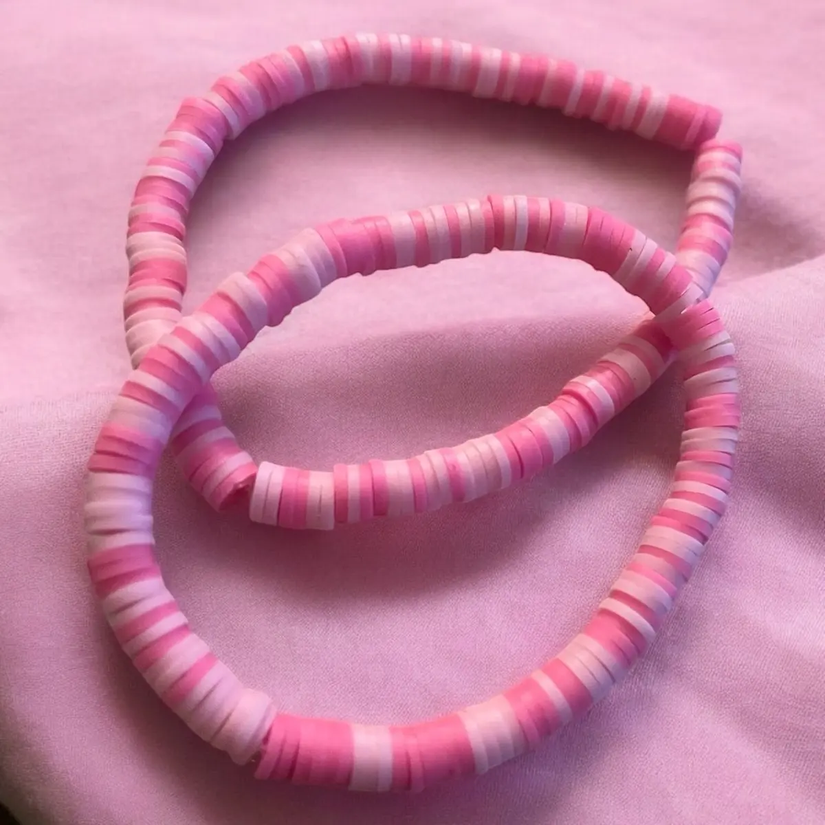 Clay bead bracelets