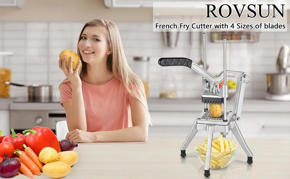 [FLASH SALE] ROVSUN Lever Style French Fry Cutter for Potato Vegetable