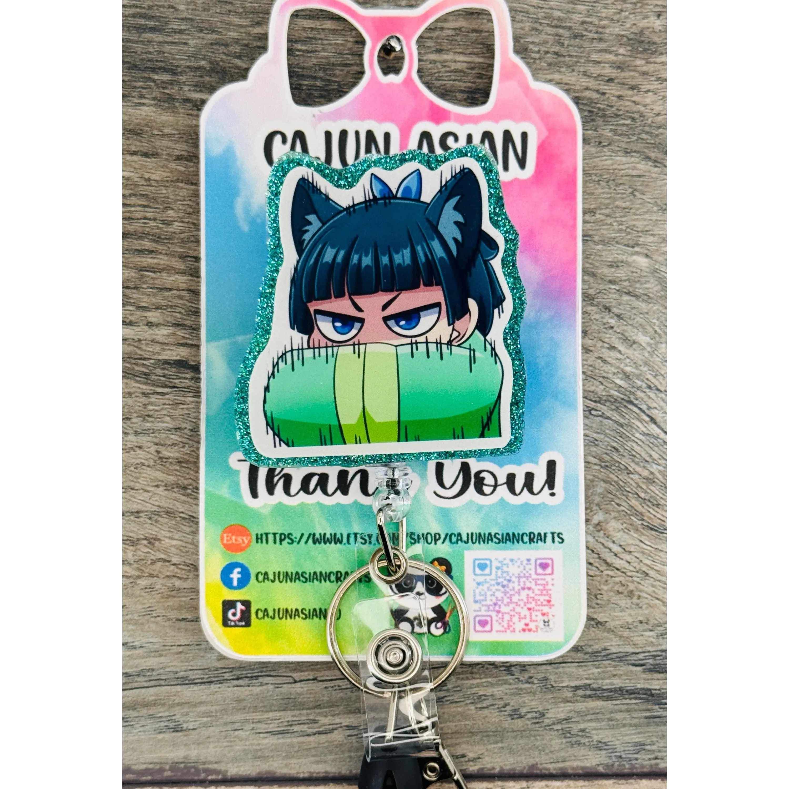 Frustrated/Angry Inspired Apothecary Anime Badge Reel-Retractable Clips-(Alligator, Belt, MRI Safe, Carabiner) & Non-Retractable Clips