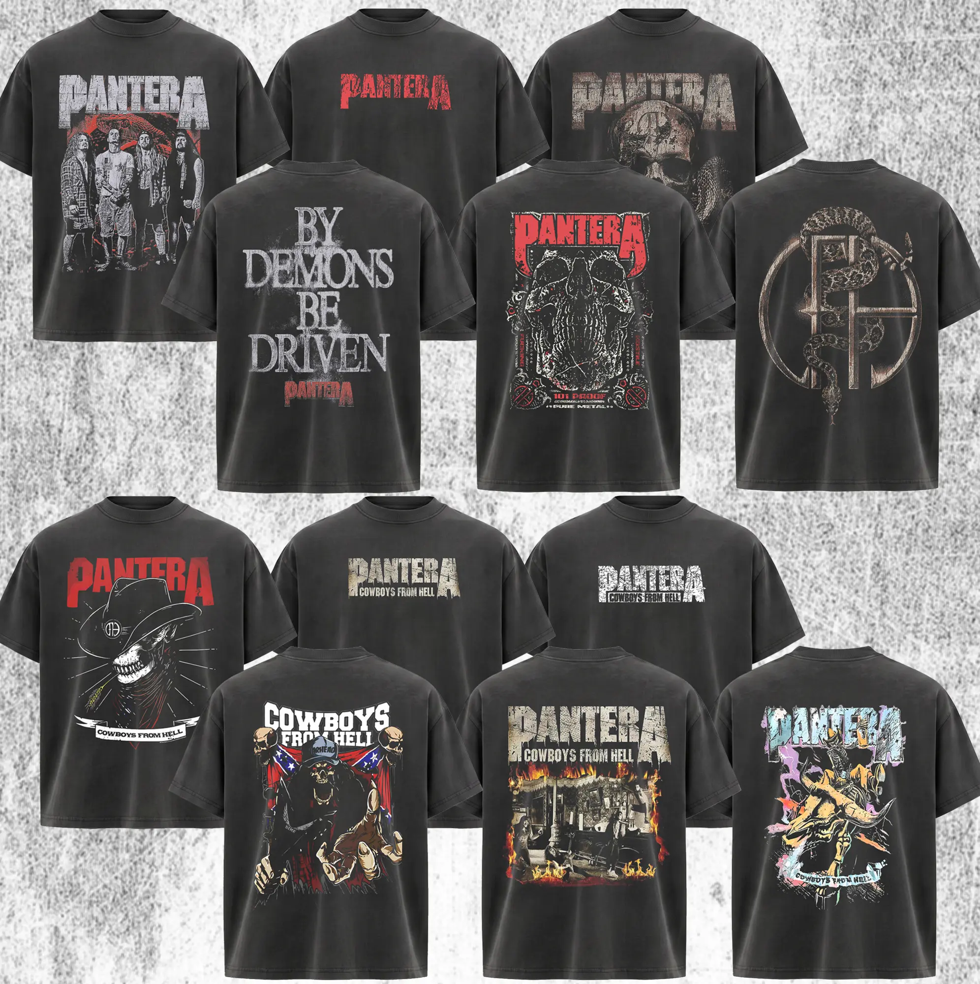 [Collection] Retro Pantera Band T-shirt , Pantera T-shirt , Rock Band Shirt, Retro Music Tee, Rock Music Lover Shirt, Vintage Band Shirts Casual Fabric Fit Top , Top Men's and Women's Clothing