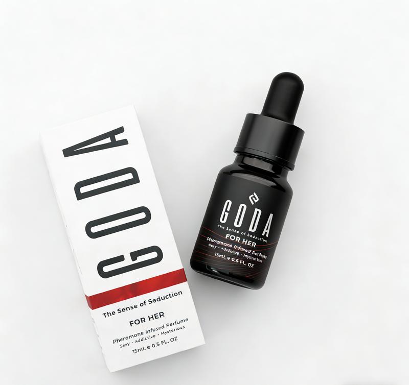 GODA For Her Pheromone Perfume | Long-Lasting Floral Fragrance | Jasmine & Rose | Vegan Travel Perfume 15ml / 0.5 fl. oz