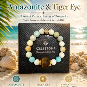 Celestone Natural Amazonite & Tiger Eye
