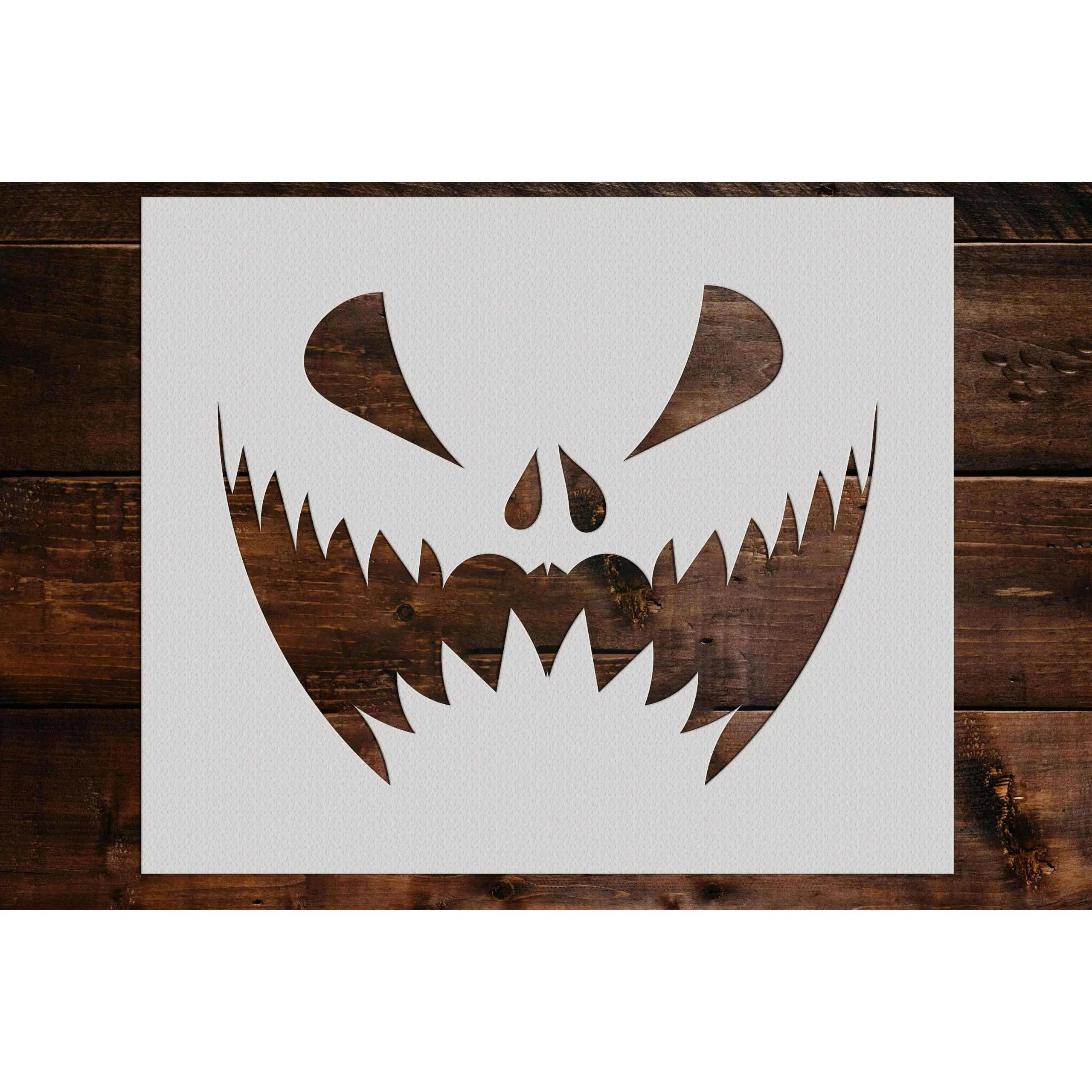 Pumpkin Face Stencil - Art and Wall Stencil