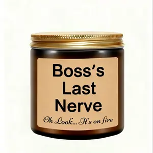 1pc Boss Gifts For Women Men, Handmade Natural Soy Wax Lavender Scented Candle Presents Boss Lady Gifts, Bosses Day Birthday Retirement Christmas Boss Gifts For Women Men Female Coworker