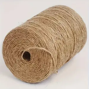Thick Natural Jute Twine, DIY Craft & Packing Rope, Ideal for Plant Tying, Gardening, Bundling & Valentine's Day Gift Wrapping