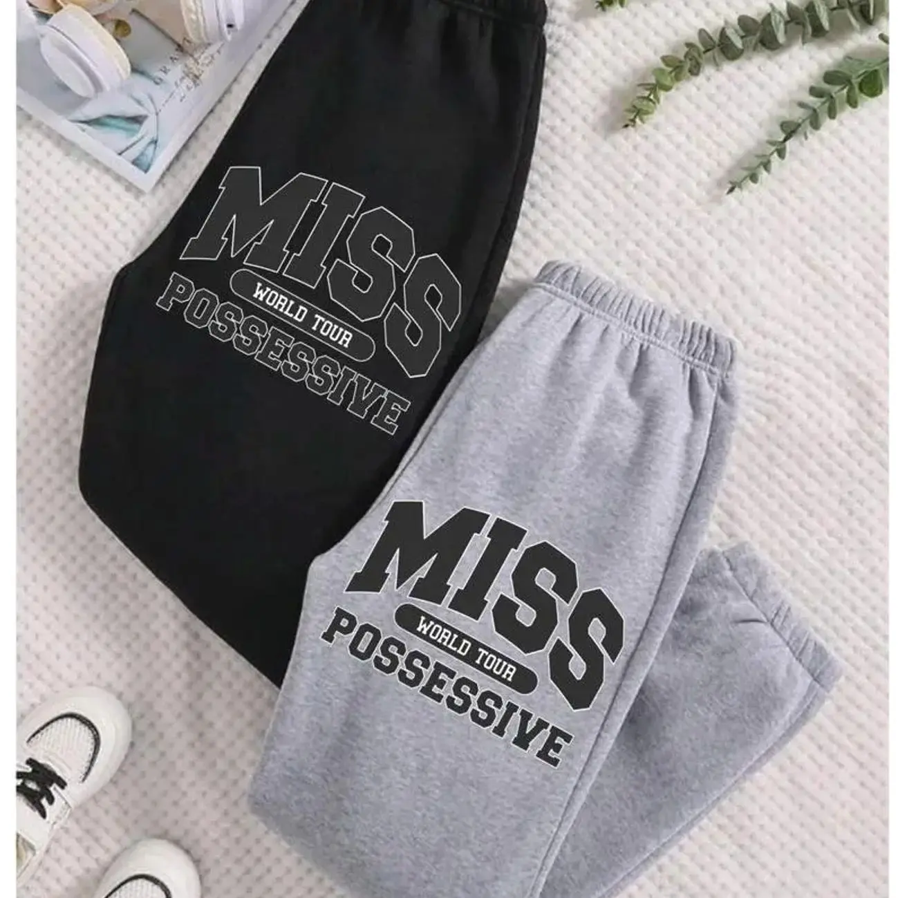 Tatee T8 Sweatpants, Miss Possessive Graphic Jogger Pants For Fans, Unisex Streetwear Joggers, Casual Pants, All Seasons U