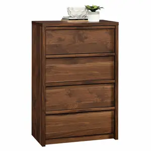 Sauder Harvey Park 4-Drawer Chest Modern Storage Cabinet with Smooth Metal Runners and T-Lock Assembly System for Bedrooms Living Rooms and Home Offices