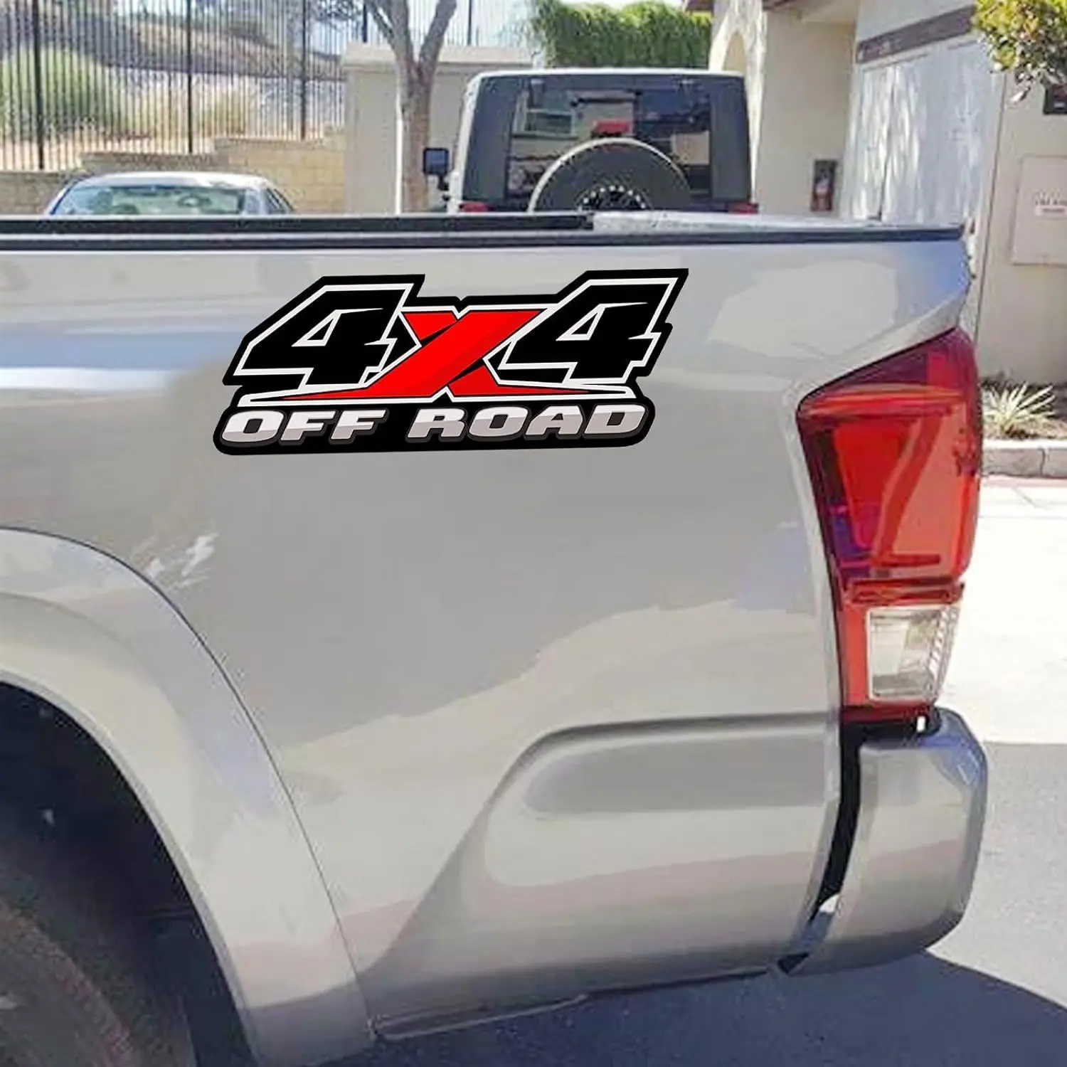 Set of 2 Durable Vinyl 4X4 Off-Road Stickers - Waterproof And UV Resistant, Easy to Apply on Plastic/Glass/Metal Surfaces, Exterior Car Decals.