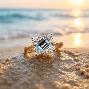 French-inspired minimalist beach vacation engagement ring,Vintage Milgrain Bezel Square White CZ Surround Engagement Promise Ring, Dainty Thin Band Daily Wedding Jewelry For Women