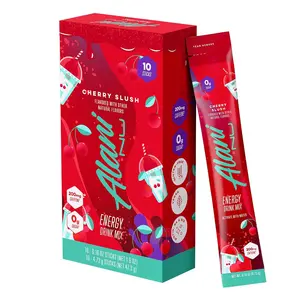 Alani Nu CHERRY SLUSH, Energy Sticks Drink Powder, 200mg Caffeine, Pre Workout Performance with Antioxidants, On-The-Go Drink Mix, Biotin, B Vitamins, Zero Sugar, 5 Calories, 10 Pack