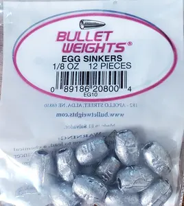 Bullet Weights Egg Sinkers