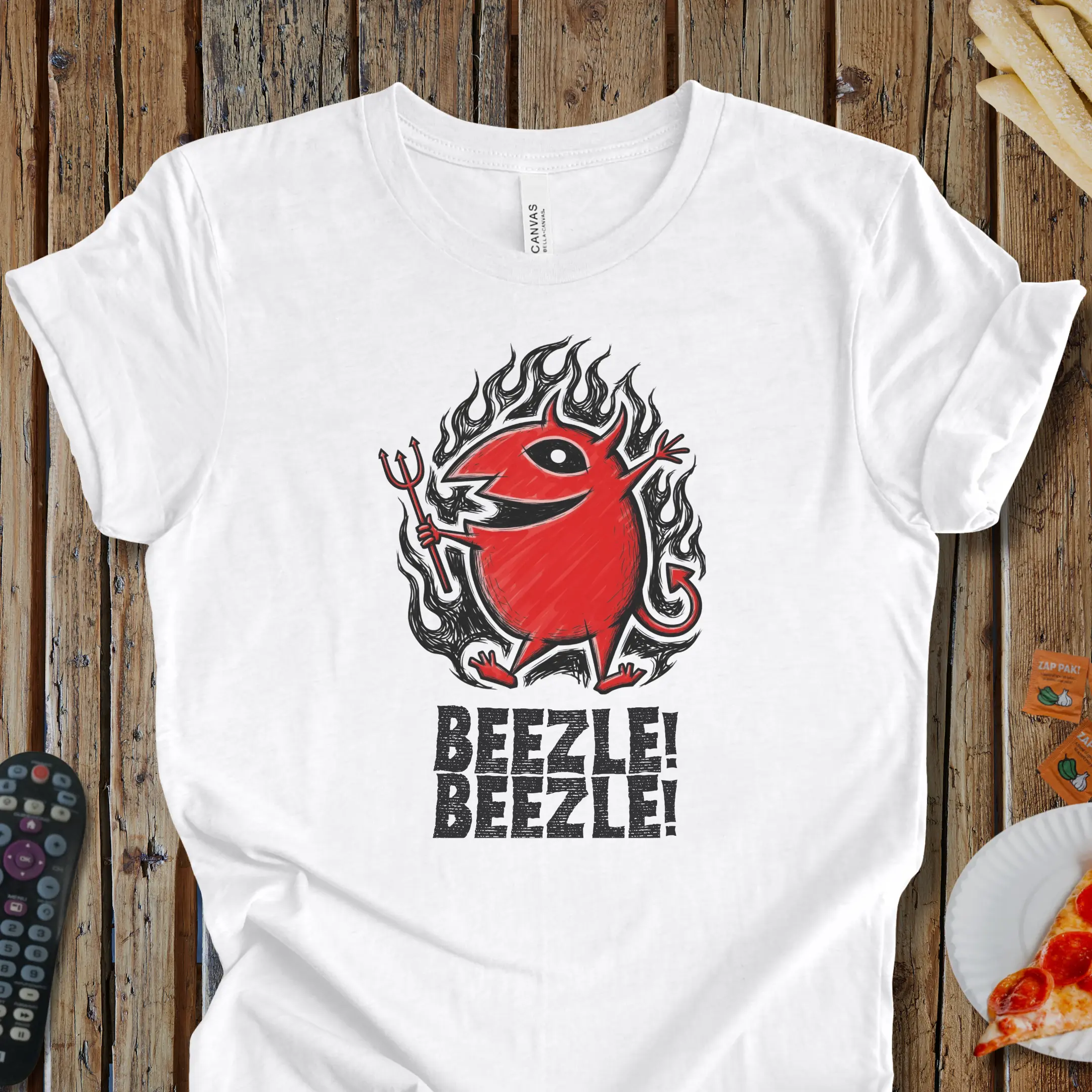 Beezil! Beezil! Pizza Devil T-Shirt