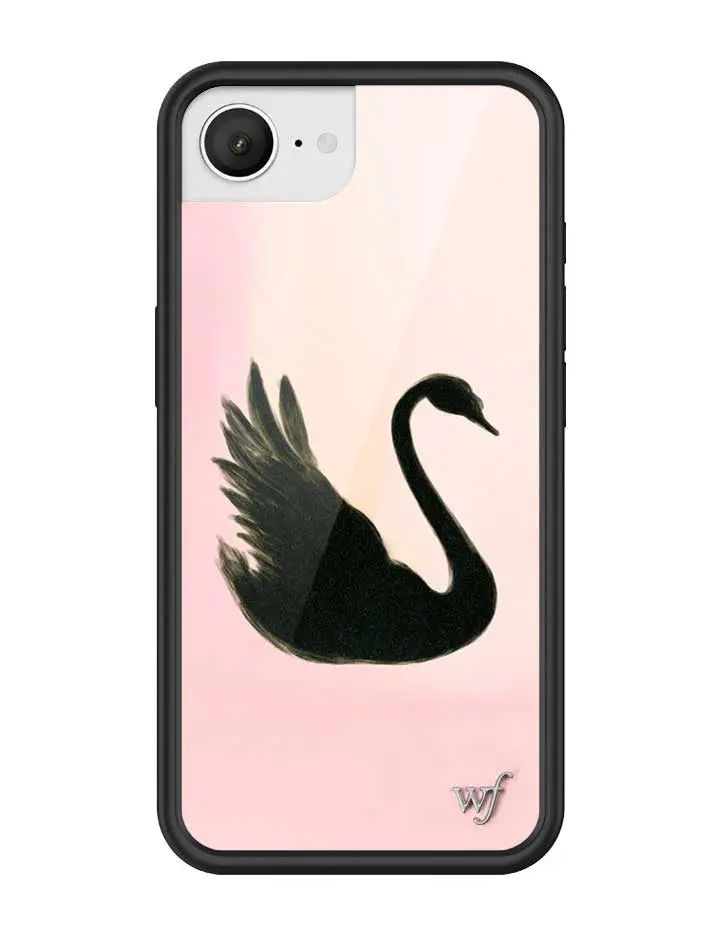 Black Swan | Limited Edition iPhone Case | Raised Protective Black Bumper | Women Owned Small Business | Durable Protection Soft Striking Dainty Beautiful Trendy Simple Cover Protector Protective | Safety Casing Protective | Cellphone Cute Aesthetic