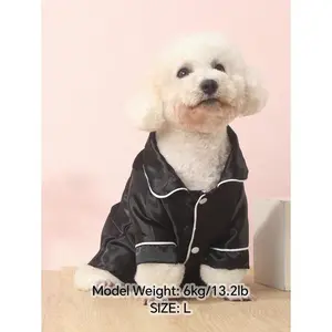 A Pet Non Stretchy,Lightweight Breathable And Comfortable Home Sleepwear Suitable For Small Dog Breeds Such As Teddy Bears To Wear All Year Round The Product Is Slightly Smaller,It Is Recommended To Purchase 1-2 Sizes Larger