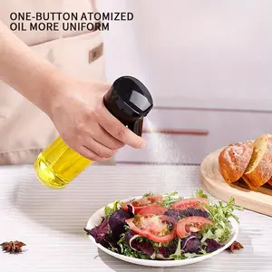 200ML Glass Spray Bottle for Home Kitchen Air Fryer, Thickened Cooking Oil Sprayer, Olive Oil Sprayer, Durable & Convenient Design