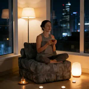 Compressed single modular sofa