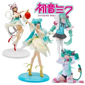 2026 new Hot Selling Fashion Hatsune Miku Anime Figure Swan Lake Dance Action Figure Serie Collection Model Doll Toy Spring Festival Gift