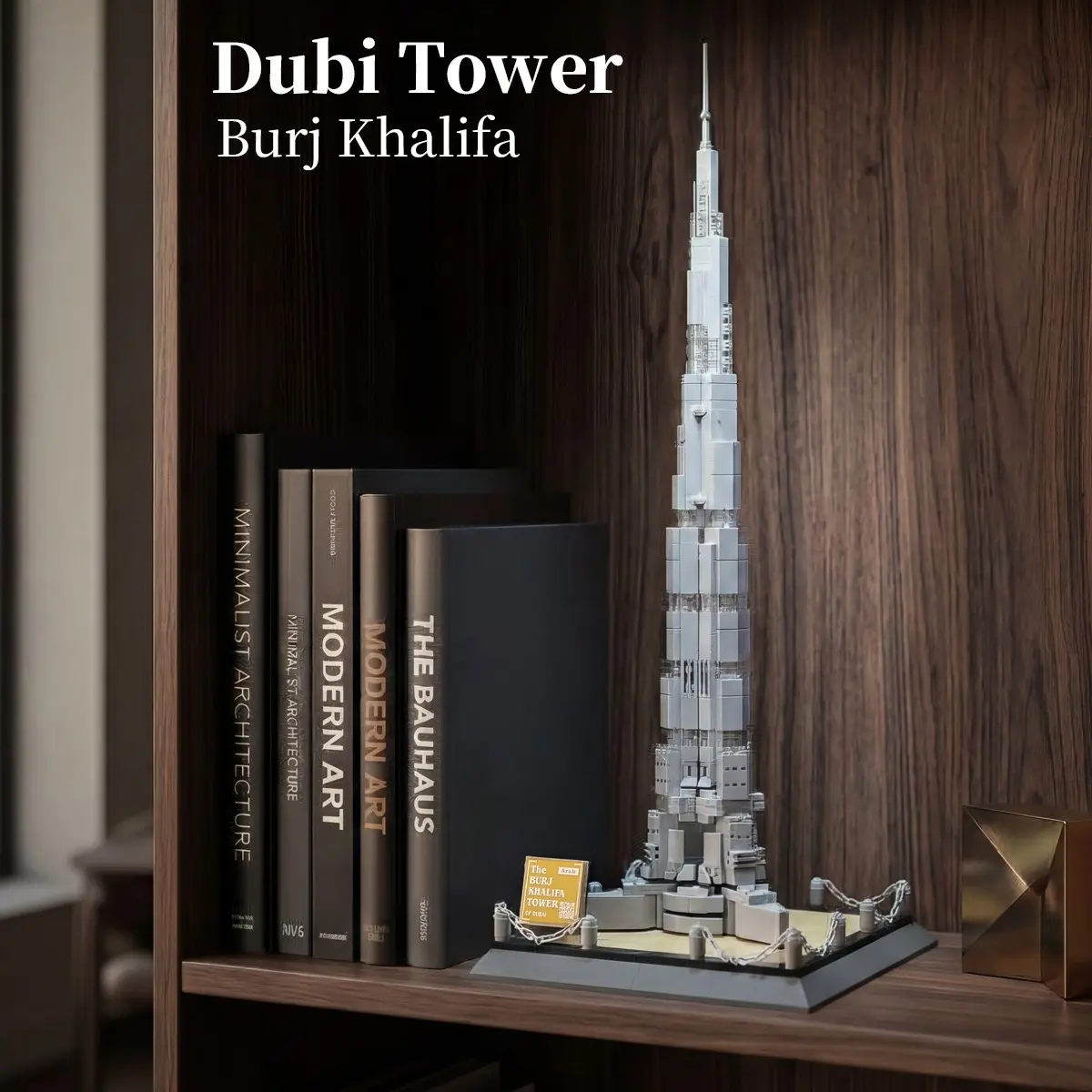 Architecture Building Blocks, Building Block Set, Building Blocks Sets, World Famous Modern Landmark Burj Khalifa Dubai Tower Model Kit Desktop Decor Toy Adult Hobby Collectible Display for Men Women Holiday Birthday Gift Office Art Craft Centerpiece